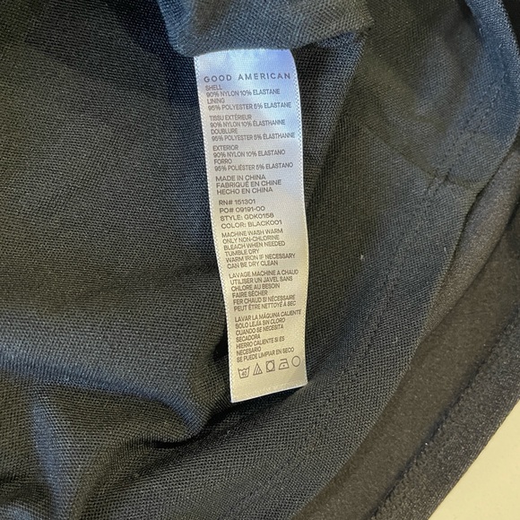 Good American Black Strapless Dress Body Con Mini Dress Tube Top Party Small New - Picture 7 of 9